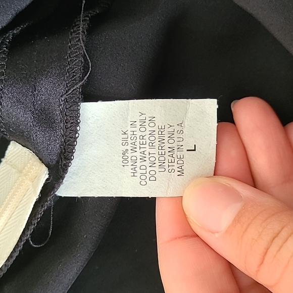 EUC VINTAGE RARE Ingwa Melero 100% corset empire waist Silk mini dress sz L - Picture 6 of 15